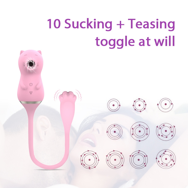 Cat Clitoral Sucking Vibrator Stimulator with Vibrating Egg